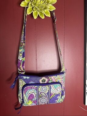 Vera Bradley Purple Paisley Quilted Crossbody